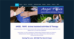 Desktop Screenshot of angelpawstherapy.org