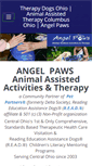 Mobile Screenshot of angelpawstherapy.org
