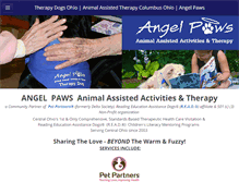 Tablet Screenshot of angelpawstherapy.org